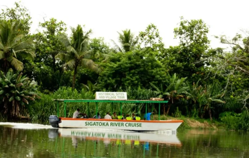 Sigatoka River Cruise Tour & Biausevu Waterfall Tour